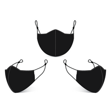 Load image into Gallery viewer, Black Reusable Antibacterial Face Mask $10.00 each
