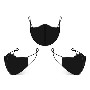 Black Reusable Antibacterial Face Mask $10.00 each