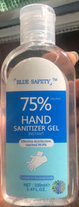 3 Pack Blue Safety 75% Alcohol Hand Sanitizer Gel